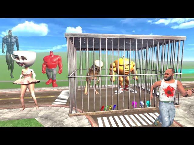 Franklin Fight Ballerina Cappuccina In Indian Bike Driving 3D Game | Trace Gamerz