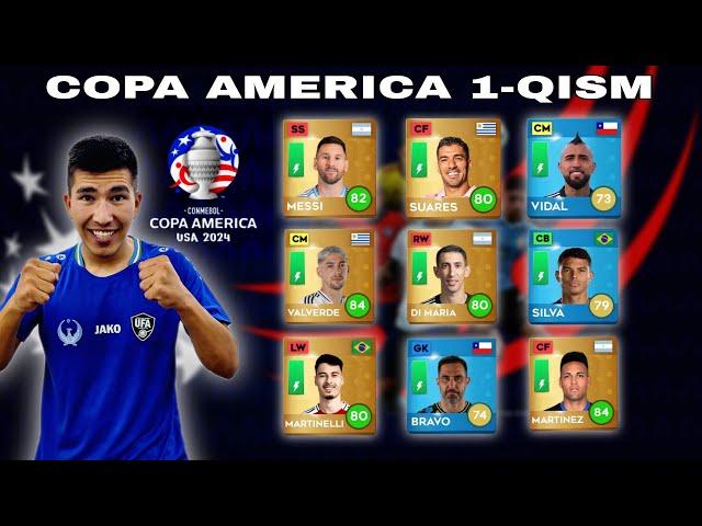 #dls BU SAFAR COPA AMERICA FUTBOLCHILARIDAN TARKIB TUZAMIZ  MESSI, SUARES , VALVERDE, DIMARIA...