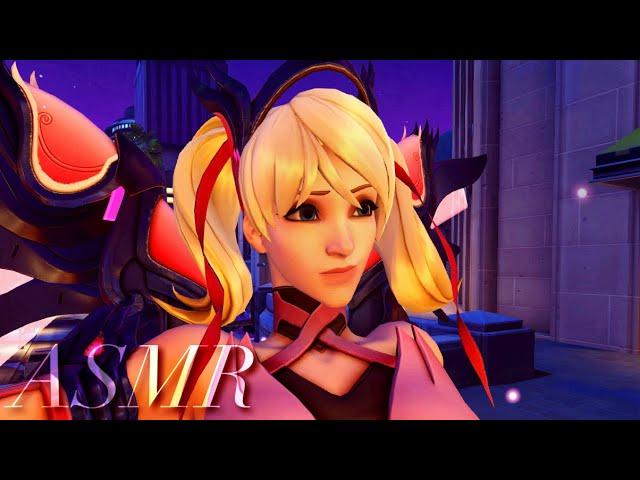  ASMR OVERWATCH ༺ ⋆. mercy gameplay + rambling  gentle tapping, mouth sounds, whispering ˚｡⋆.