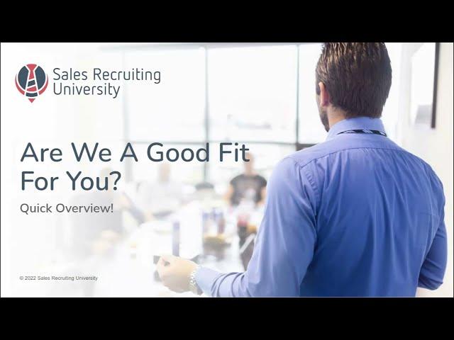 Sales Recruiting University Overview