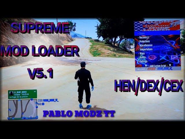 (GTA5 PS3)Supreme ModLoader v5.1  BLES & BLUS + DOWNLOAD