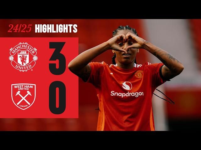 Three Goals At Old Trafford  | Man Utd Women 3-0 West Ham