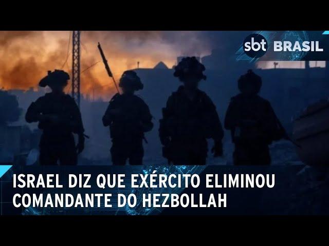 Força de Israel dizem ter matado comandante do Hezbollah em Beirute | SBT Brasil (08/10/24)