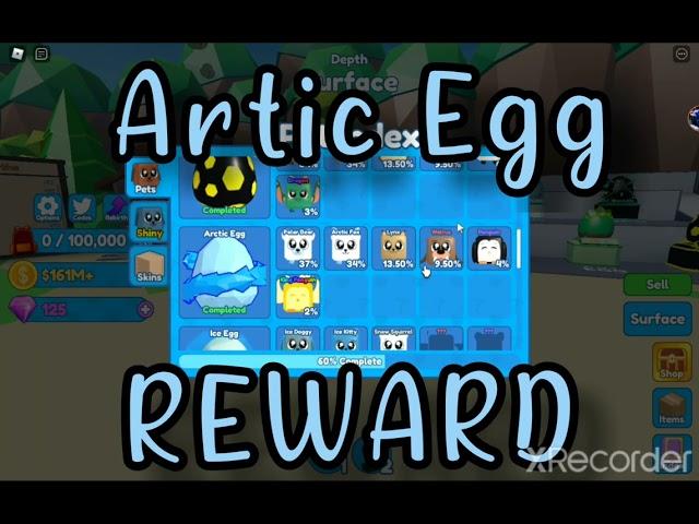 Artic Egg INDEX REWARDS Mining Simulator 2 -Roblox