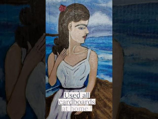Cardboard painting