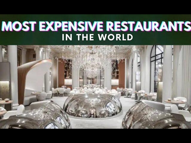 10 Most Expensive Restaurants Around the World | @Witapedia