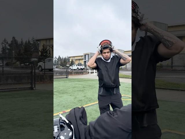 POV: FIRST PRACTICE IN THE HOOD  #football #funny #shorts