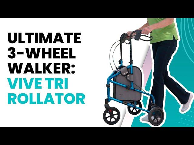  Ultimate 3-Wheel Walker for Seniors: Vive Tri Rollator ‍️