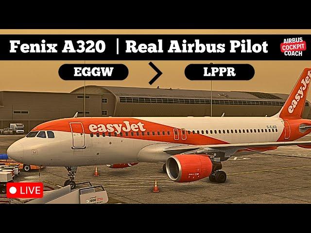  Fenix A320 LIVE: Luton to Porto | Real Airbus Pilot | VATSIM | MSFS