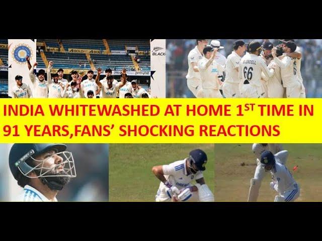 Indian Cricket's 91 year old proud record tore down by Kiwi team with no stars| 5-0 in BGT?