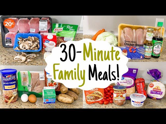 30-MINUTE DINNERS | 5 of the BEST QUICK & EASY Weeknight Meals! | What's For Dinner? | Julia Pacheco