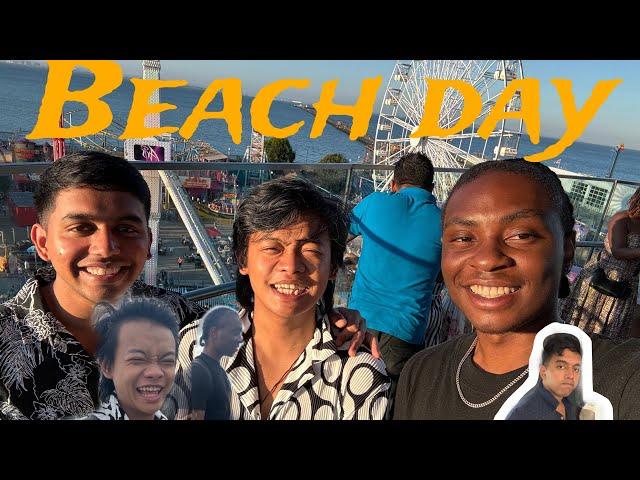 Beach day with friends// First time on the sea