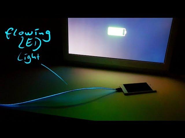 Fascinating LED USB Cable - Power flows into your device !