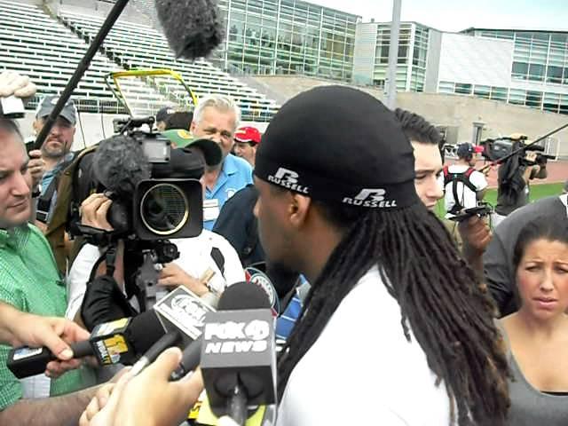Anthony Allen addressed Baltimore media for first time