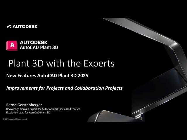 New Features 2025: Improvements for Projects and Collaboration Projects | AutoCAD Plant 3D