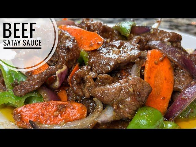 Beef Stir Fry With Satay Sauce | Juicy and Tender Beef And Vegetable Stir Fry