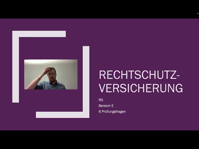 Rechtsschutzversicherung (RS) für die IHK Sachkundeprüfung 34d erklärt