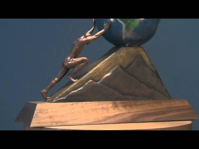 Perseverance Changes the World bronze sculpture by Chris Navarro