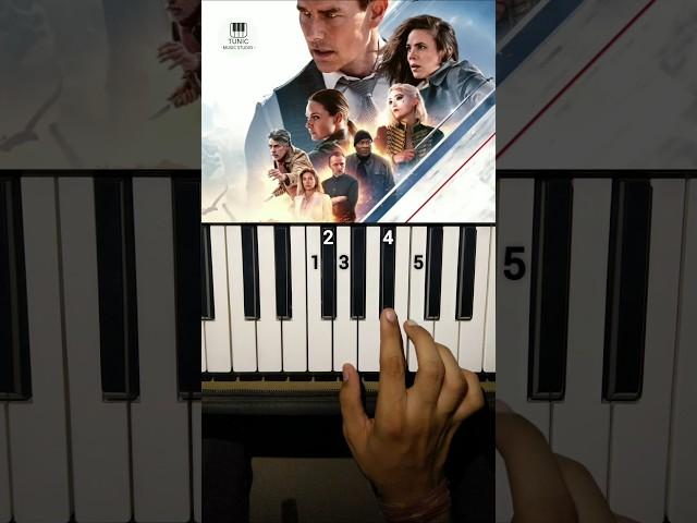 Mission: Impossible Theme Song Easy Piano Tutorial #shorts #missionimpossible