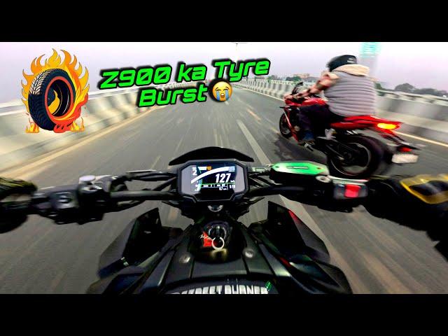 GODZILLA Ka Tyre Fatt Gaya  | Z900 vs CBR 650R | Street Race