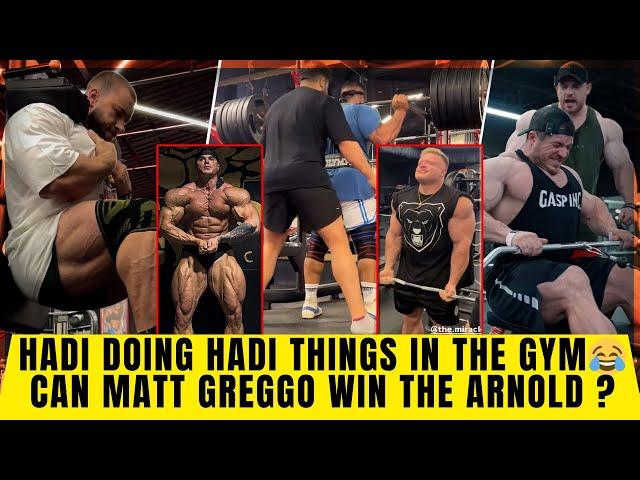 Hadi doing Hadi Stuff in the Gym  That Insane Hamstring Drop + Can Matt win Arnold 2025 +Brett +Urs