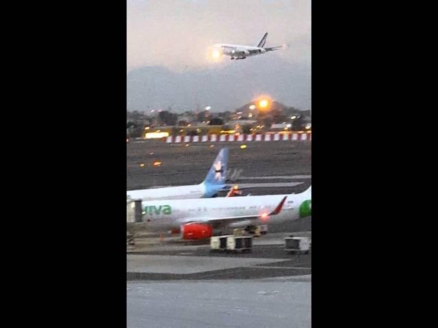 A380 llega a la Ciudad de México