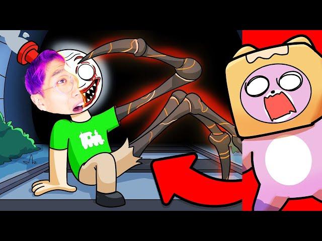 CHOO CHOO CHARLES ORIGIN STORY... CRAZIEST CHOO CHOO CHARLES ANIMATION EVER! (LANKYBOX REACTION!)