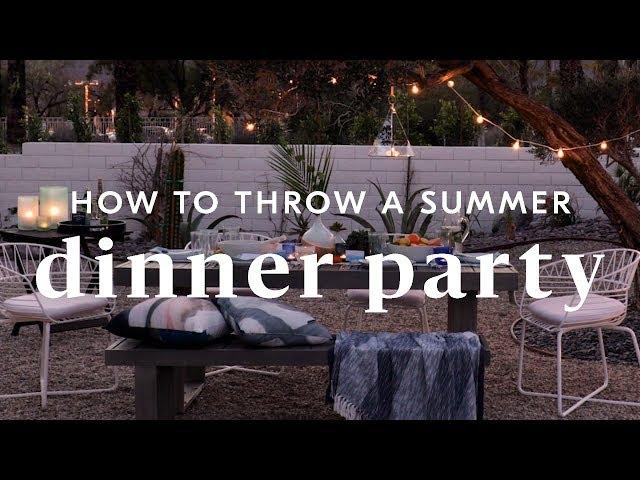 Hosting A DIY Summer Dinner Party