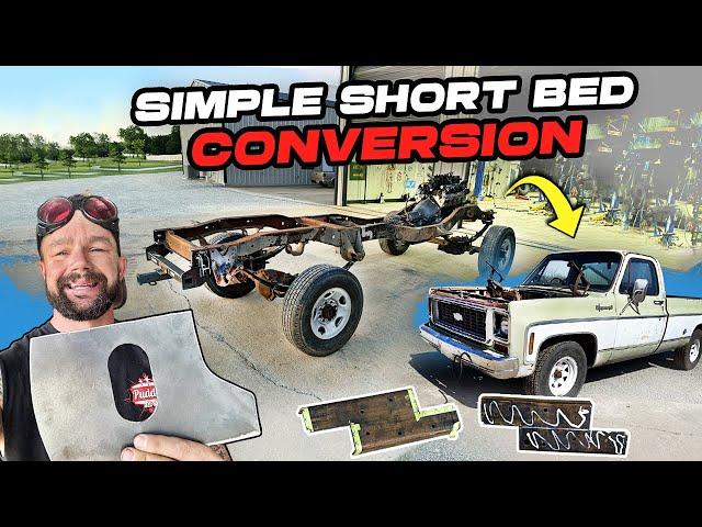 EASY Short bed Conversion! 6.0 Swap.  6 inch Lift kit. 3/4 Ton Axles. Chevy Square Body Build