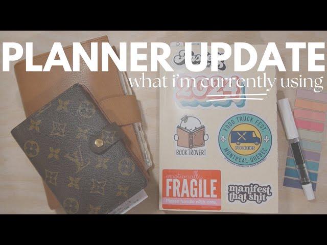 planner update - what I'm using and how it's working