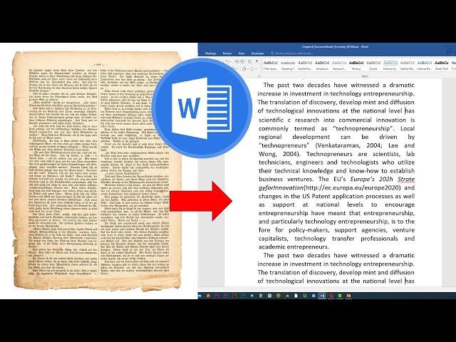 How to convert an image to Text in Word