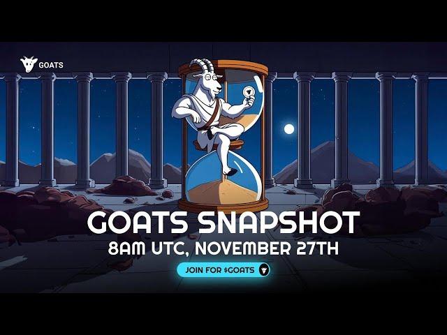 GOATS AIRDROP SNAPSHOT UPDATE: SECURE YOUR GOATS AIRDROP NOW (GOATS LISTING) #goatslisting