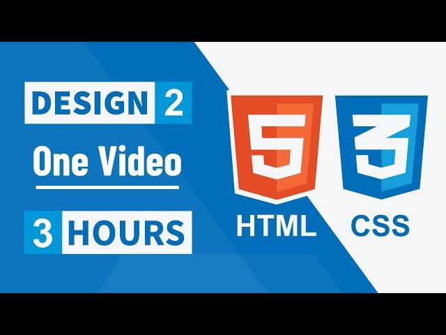 [Arabic] HTML And CSS Design 2 In 2022 in One Video