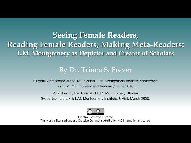 Seeing Female Readers, Reading Female Readers, Making Meta-Readers