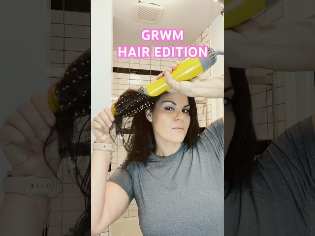 GRWM hair edition #grwm #makeuptips #drybar #over40style