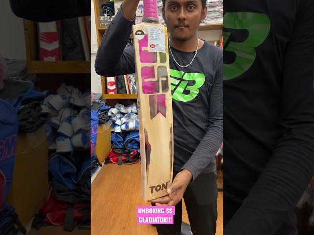 UNBOXING SS GLADIATOR ENGLISHWILLOW CRICKET BAT|HAND PICKED BAT FROM SS FACTORY #unboxing #shorts