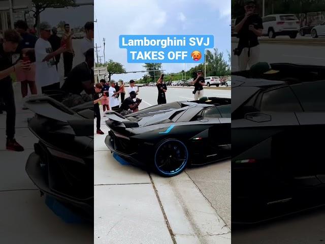 Lamborghini SVJ TAKES OFF!! 