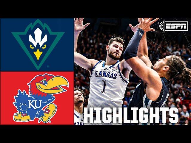 UNC Wilmington Seahawks vs. Kansas Jayhawks | Full Game Highlights | ESPN College Basketball