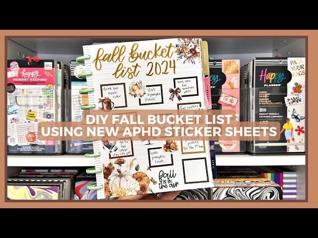 DIY Fall Bucket List Using NEW Amber Plans Her Day Sticker Sheets!