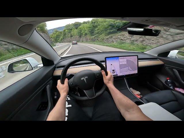 Tesla Model 3 Long Range AWD Test Drive Pov 2022