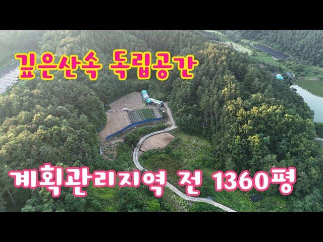 24105 영동하나로부동산/전1360평/평당8만5천/완전독립공간/진입로양호/계획관리지역