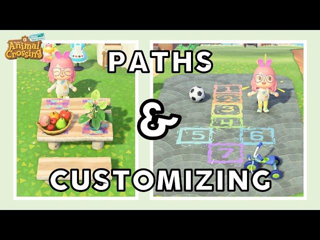 beautifying your island: paths & furniture customization guide • animal crossing tips | @imAnnaMolly