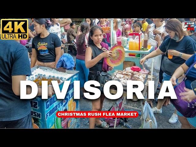 [4K] CHRISTMAS RUSH at DIVISORIA | Recto Street Market & Street Foods 2024