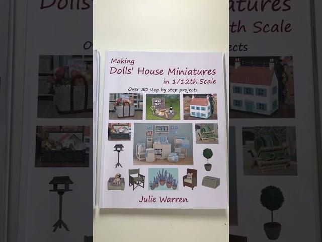 Julie Warren Books #shorts  #dollhouse #dollshouse #miniatures #modelmaking #tutorial #crafts