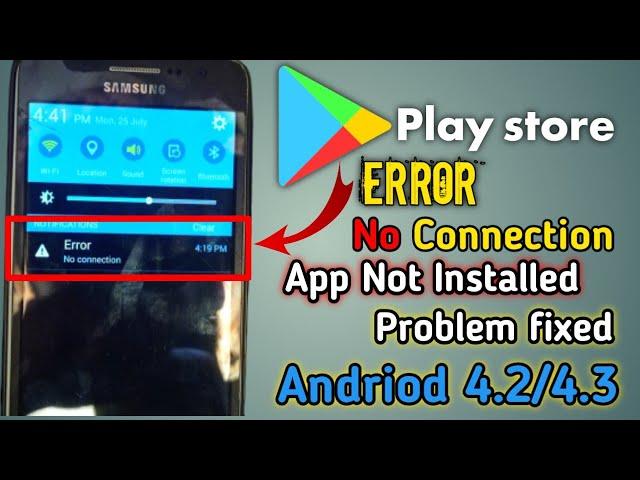 How To Fix Google play store Error No Connection|App Not Download Fixed|Android 4.2/4.3&4.8#New2022