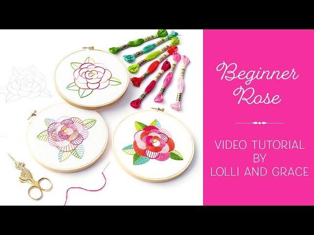 Lolli and Grace - Tutorial for the "Beginner Rose" pattern