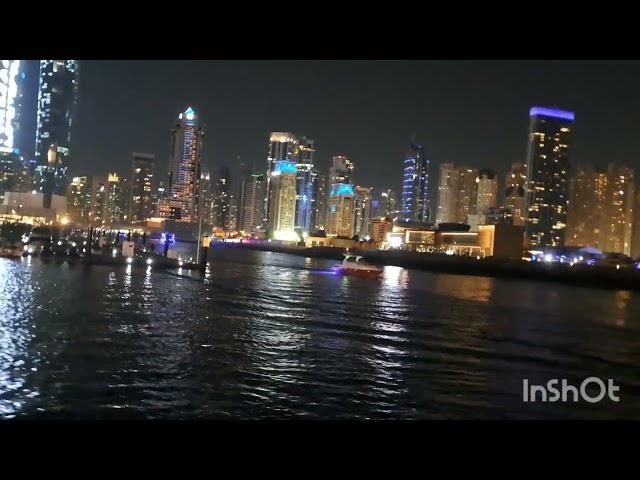 Dubai Marina Night sky 11 February 2024