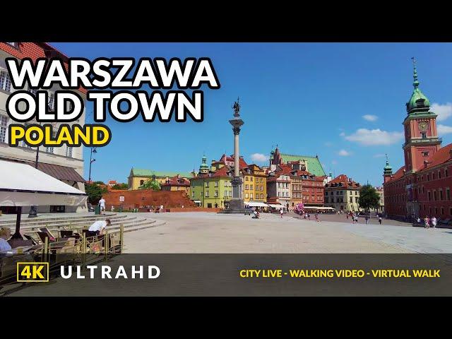 Virtual Walking Tour through Warsaw, Poland 4K