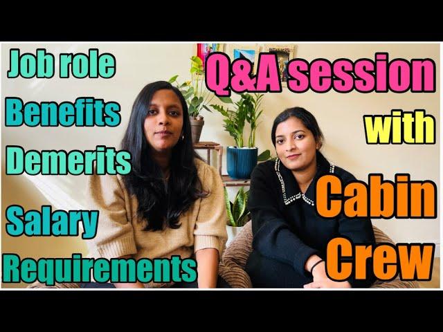 Q&A session with Cabin Crew | Requirements | Salary | Benefits | #malayalamvlog | #cabincrew