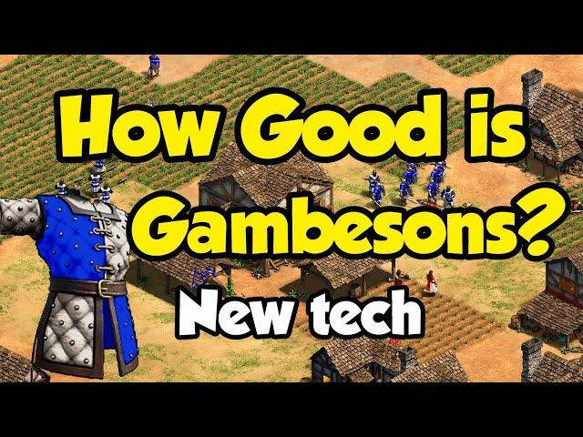 How good is Gambesons? (New AoE2 tech)